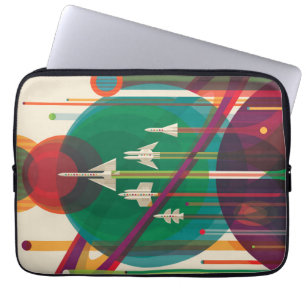 Retro-Weltraum-Reiseposter - Grand Tour Sonnensyst Laptopschutzhülle