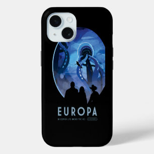 Retro-Weltraum-Reiseposter - Jupiters Mond Europa. Case-Mate iPhone Hülle
