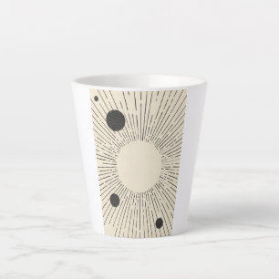 Retro Weltraumkunst Milchtasse