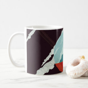 Retro-Weltraumplakat - Cassini-Mission zu Saturn Kaffeetasse
