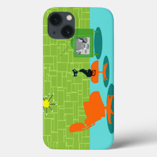Retro Weltraumzeitalter-Miezekatze iPhone 6 Fall Case-Mate iPhone Hülle