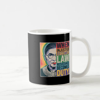 Retro, wenn Ungerechtigkeit Rechtswiderstand wird Kaffeetasse
