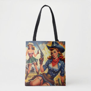 Retro Western Country Girls Tasche