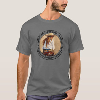 Retro Western Cowgirl Sometimes I Look Back On My T-Shirt