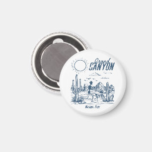 Retro Western Grand Canyon National Park Tal Magnet
