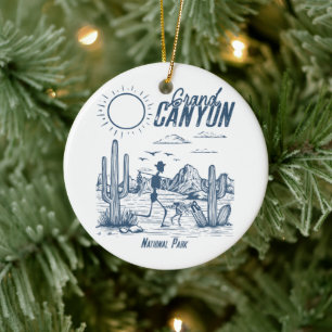Retro Western Grand Canyon Nationalpark Tal  Keramik Ornament