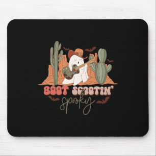 Retro Western Halloween Niedlich Ghost Funny Boot Mousepad