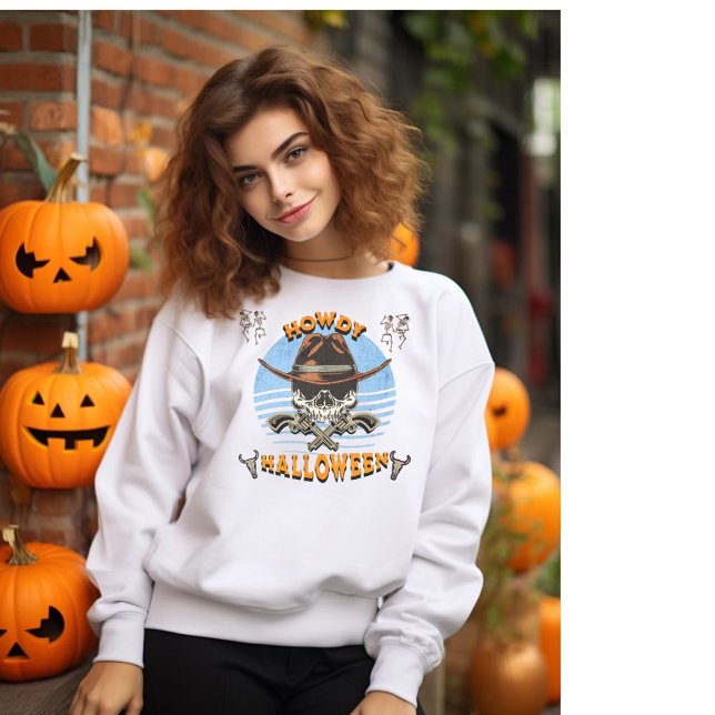 Retro Western Howdy Halloween Kneipphemd Sweatshirt (Von Creator hochgeladen)