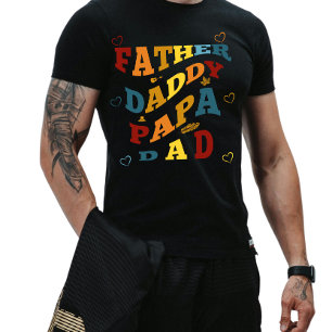 Retro Western Vater, Papa, Vater T-Shirt