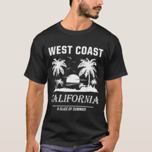 Retro Westküste Kalifornien Strand Sommer Grafik T-Shirt