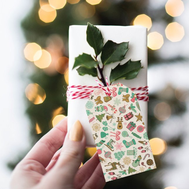 Retro Whimsy Ornaments Weihnachten Geschenkanhänger (Von Creator hochgeladen)