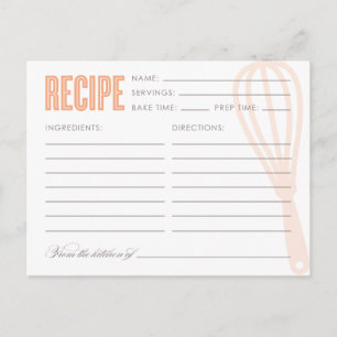 RÉTRO WHISK Cartes recettes
