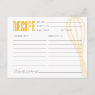 RÉTRO WHISK Cartes recettes