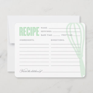 Retro Whisky Rezept Card