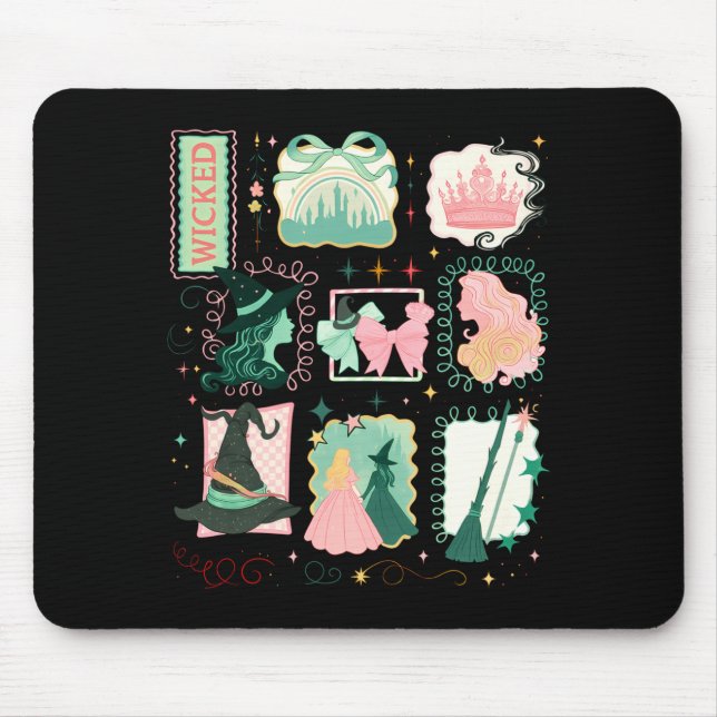 Retro Wicked Stamps Christmas Vibes Clothing Long  Mousepad (Vorne)