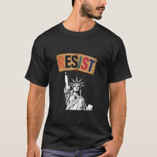 Retro-Widerstand Freiheitsstatue T-Shirt