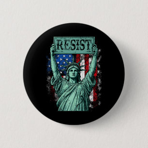 Retro Widerstand Nicht mein Präsident Anti-Trump Button
