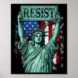 Retro Widerstehe Nicht meinem Präsidenten Anti-tru Poster