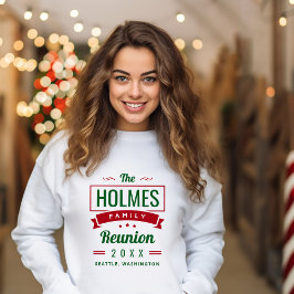 Retro-Wiedersehen-Logo für moderne Familien | Chri Sweatshirt