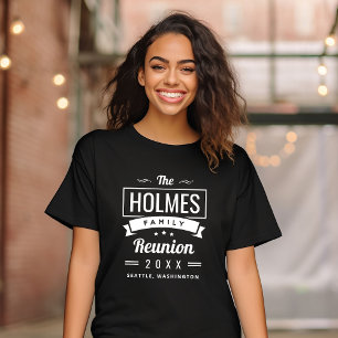 Retro-Wiedersehen-Logo für moderne Familien T-Shirt