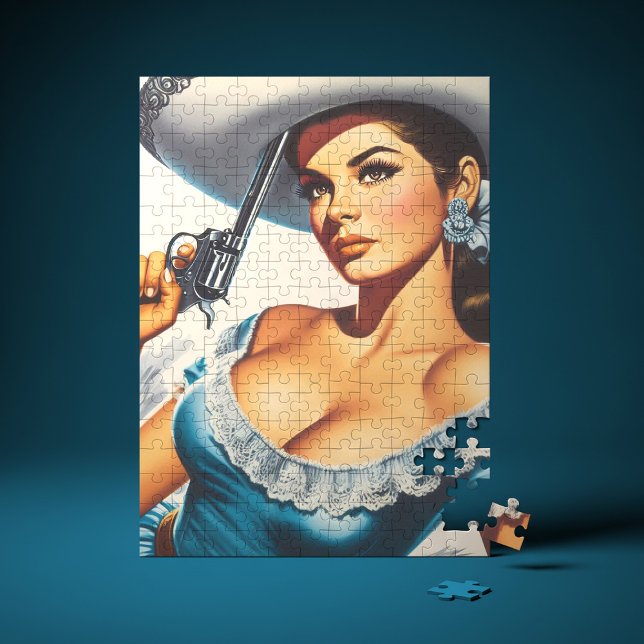 Retro-Wild-West-Pin-up (Von Creator hochgeladen)