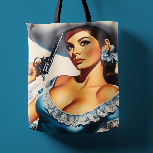 Retro-Wild-West-Pin-up Tasche (Von Creator hochgeladen)