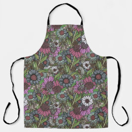 Retro Wildblume Winter Garden Umschlagpapier Schürze