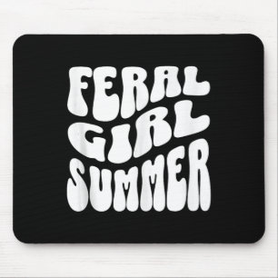 Retro Wilde Mädchen Sommer Groovy Mama Tante Fraue Mousepad