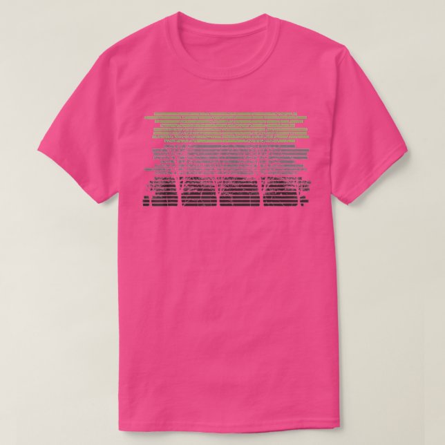 Retro Wildlife Nature Trees Outdoor Forest T-Shirt (Design vorne)