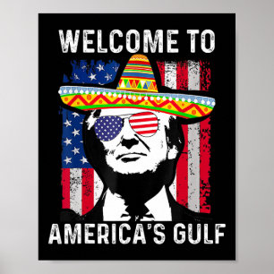 Retro Willkommen im amerikanischen Golf-Funny Trum Poster