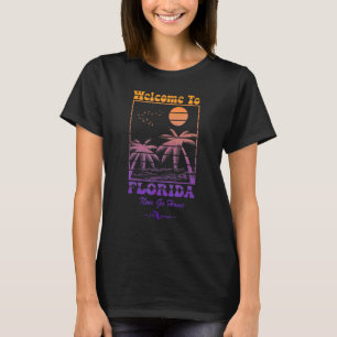 Retro Willkommen in Florida Jetzt geh nach Hause T-Shirt