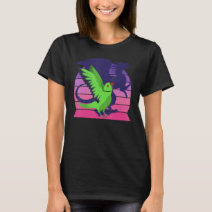 Retro Winged Dragon I schreien Green Indian Ringn T-Shirt