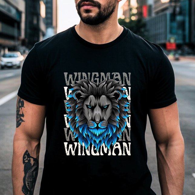 Retro Wingman T-Shirt – Brüder stehen hinter dir (Von Creator hochgeladen)