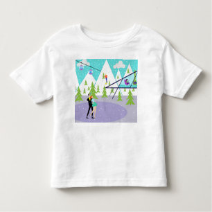 Retro Winter Ski Resort T - Shirt