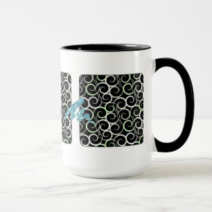 RETRO WIRBEL DESIGNER KAFFEE TASSE