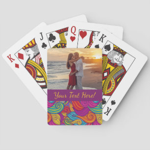 Retro-Wirbles Schmuckmuster Spielkarten