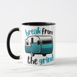 Retro-Wohnmobil-Tassen in Türkis Tasse