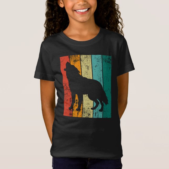 Retro Wolf T-Shirt (Vorderseite)