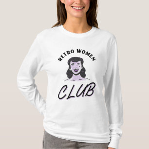 RETRO WOMAN CLUB WIFE T-SHIRTS TEE - SHIRTS