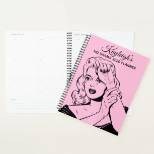 Retro Woman No Drama Planner Planer
