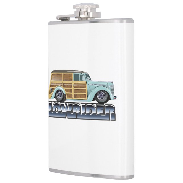 Retro Woody Lowrider Flachmann (Links)