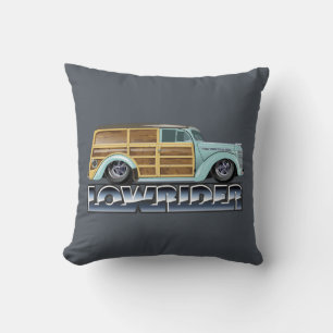 Retro Woody Lowrider Kissen