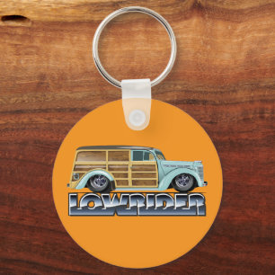 Retro Woody Lowrider Schlüsselanhänger