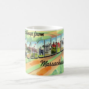 Retro Worcester Ma Postcard Tasse
