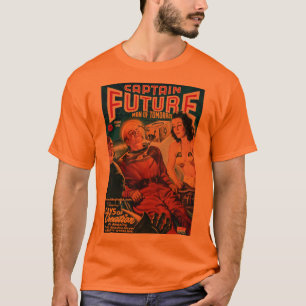 Retro-Worldraum-Captain Retro-Popkultur T-Shirt