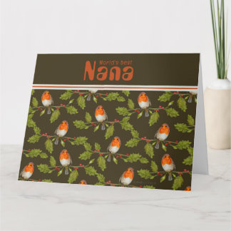 Retro World's Best Nana Custom Robin Card Karte