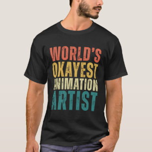 Retro World's beste Animation Künstler Funny Job T-Shirt