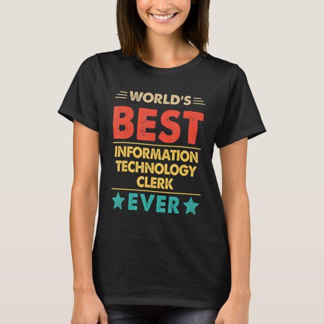 Retro World's bester IT-Berater Ev T-Shirt (Vorderseite)