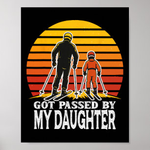 Retro wurde von meiner Tochter getreten Lustiges S Poster