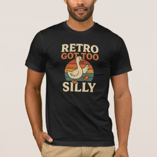Retro wurde zu albern - Unisex T-Shirt, Meme T-Shi T-Shirt